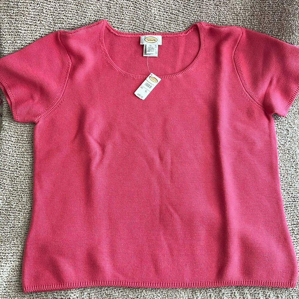 Talbots short sleeve knitted sweater